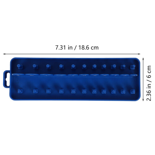 Compacte Blauw PP Socket Holder Voor Thuis Gereedschap 1