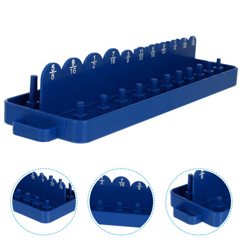 Compacte Blauw PP Socket Holder Voor Thuis Gereedschap 2