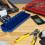 Compacte Blauw PP Socket Holder Voor Thuis Gereedschap 11