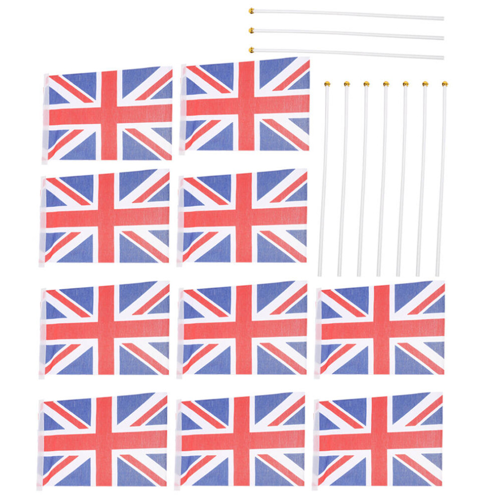10St -Brittannië Zwaaiende Kleine Banner Buitenstof-image