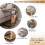 Mobile Bedside Table with Brake - Multifunctional Small Square Coffee Table for Bedroom - 65cm Height, Compact Design 4