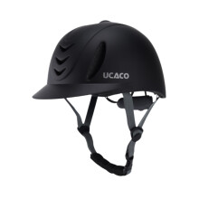 High Quality Full Black Riding Helmet for Men and Women, Lightweight, Adjustable Fit, Comfortable Design
