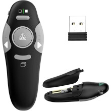 Qui Presentation Clicker Pointer, 328FT Wireless Presenter Remote PPT PowerPoint Clicker, 2.4GHz Presentation Pointer Slide Advancer for Mac, Laptop