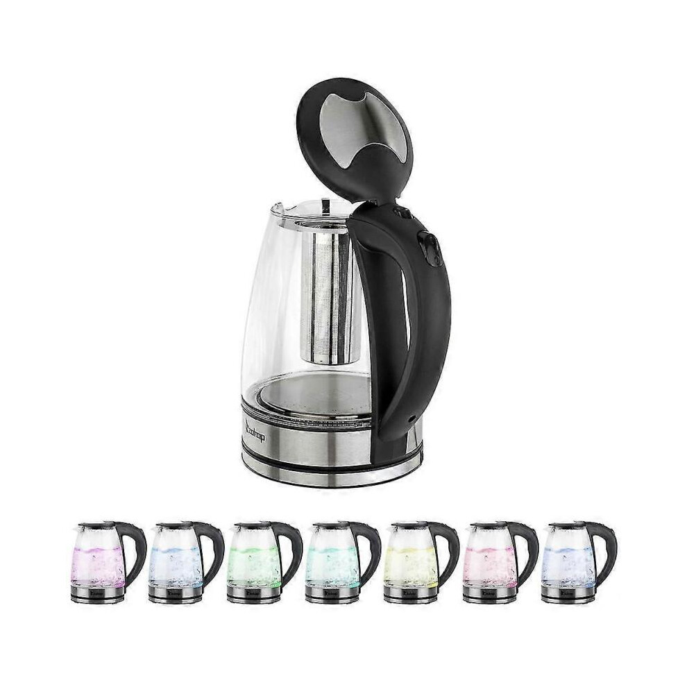 Chefman Electric Kettle w/Temperature Control, Removable Tea Infuser, 7 Presets LED Indicator Lights, 360 Swivel Base, BPA Free, Stainless Steel, 1.8