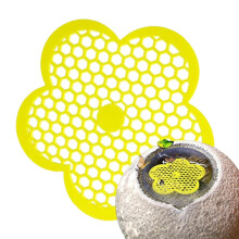 Flower Shape Butterfly Feeder 20 cm Floating Island for Pond Outdoor Use Unbreakable Easy to Operate
