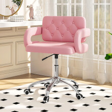 Faux Leather Swivel Office Chair, Ergonomic Chair