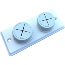 (1) Dzina Push and Grip Rubber Tea Towel Holder, Double, Screw Fix
