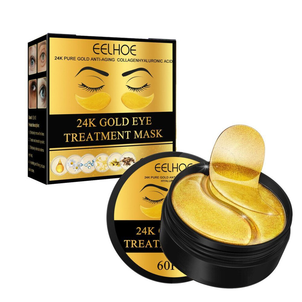 Gold 24K Eye Mask To Reduce Eye Bags, Firm, Moisturize, Lift And Fine Lines At