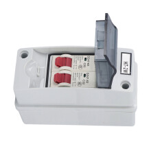IP65 Wasserfeste Verteilerdose, 2-Wege, brandschutzhäßiger MCB-Kasten, 20A, 32A