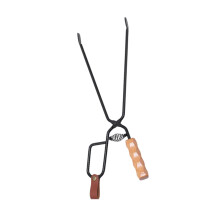Fireplace Tool Set with Long Handle for Outdoor Grill and Camping - Durable Metal Tongs for Firewood and Charcoal Handling