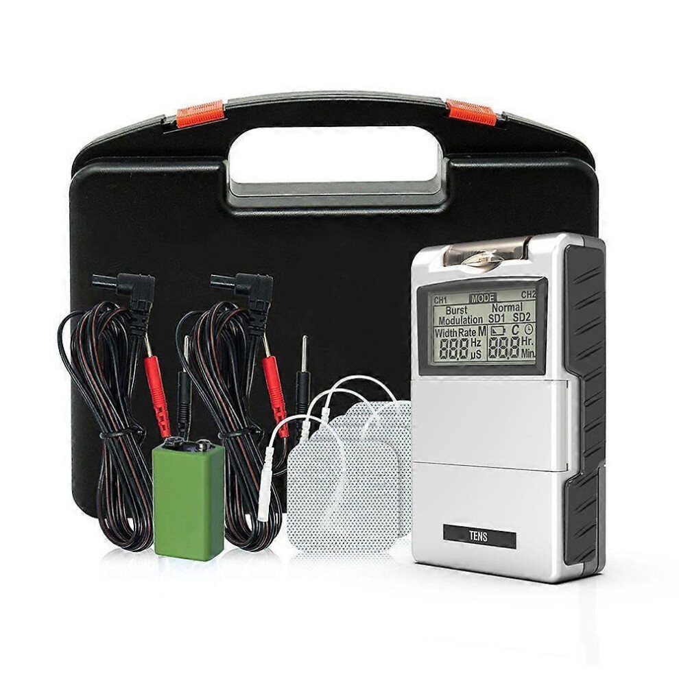 Tens 7000 Digital Tens Device With Accessories Muscle Stimulator EMS Therapy Pain Relief Muscle Recovery Electrotherapy Device