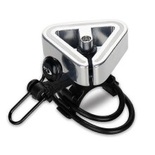 (Rubber Band Silver)N+1 Mountain Bike Bell Universal Triangle Copper Bell