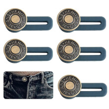 6 stuks knoopverlengers voor broeken, knoopverlenger voor taille, verstelbare broeksband, verlengde jeansband