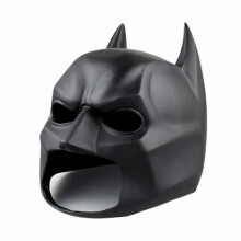 Batman Full Mask With Cowl The Dark Knight Rises Latex Helmet Adult Cosplay Prop J