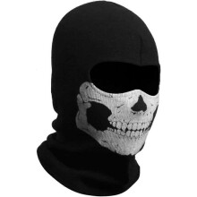 Unisex Balaclava-Maske mit Geister-Print, Geister-Schädel, Vollgesichtsmaske, winddicht, Skimaske, Motorrad-Gesichtsmasken, Sturmhauben