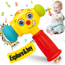 Spielzeug für 1-jährige Jungen, Spielzeug für 1-jährige Jungen, Hammer, Musik, Licht, blinkendes Babyspielzeug, Spielzeug für Jungen im Alte