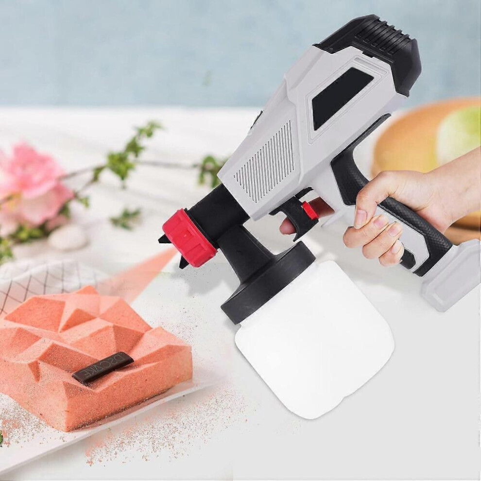 Chocolate Spray Gun 500W Cake Spray Gun For Cakes With 3 Plastic Spray Nozzles 800Ml (1.3Mm+1.8Mm+2.6Mm) 6477056414022