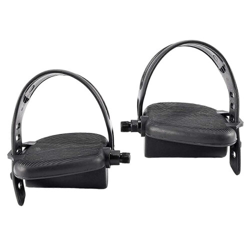 Replacement Pedals for Exercise Bike, Widened Straps, Dynamic Bicycle Pedals for Indoor Use