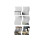 6PCS 3D Wave Mirror Wall Sticker Self Adhesive 1
