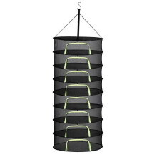 (8 Tiers, Style B) Layers Drying Net For Herbs Hanging Basket Folding Dry Rack Herb Drying Net Dryer Bag Mesh For Flowers Buds Plants Organizer