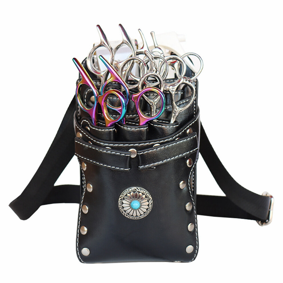 Barber Scissors Bag Hairstylist Waist Bag 7-Slot 8142674337241