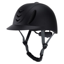 Riding Helmet with Chin Strap, Shockproof, Breathable, Adjustable PC Cap, Removable Liner for Equestrian and Cycling