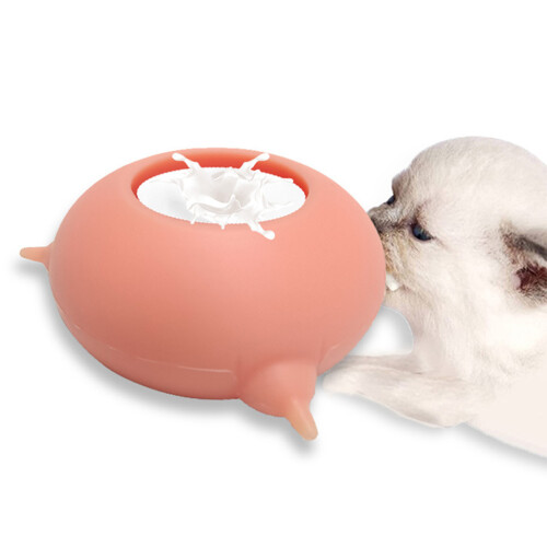 Pet Silicone Doggie Cat Feeder 3 Nipples for