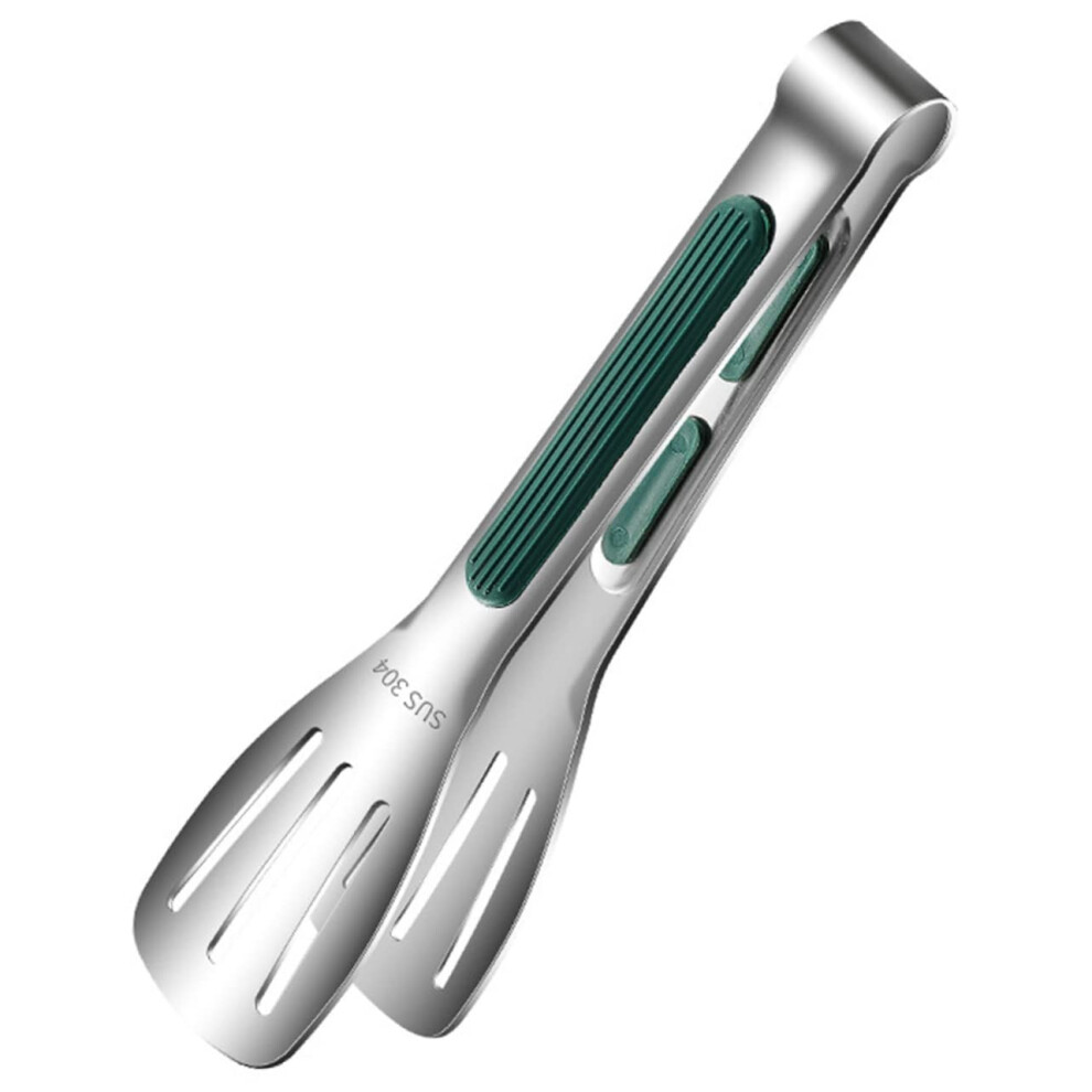 Outdoor Cooking Tongs BBQ Grill Accessories Heat Resistant Stainless Steel 17.5x3.5x4 CM Portable Tool-image-OPC-PJXT92G-NEW