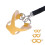 Artificial Leather Hamster Harness & Leash Set, Yellow, S/M/L 14