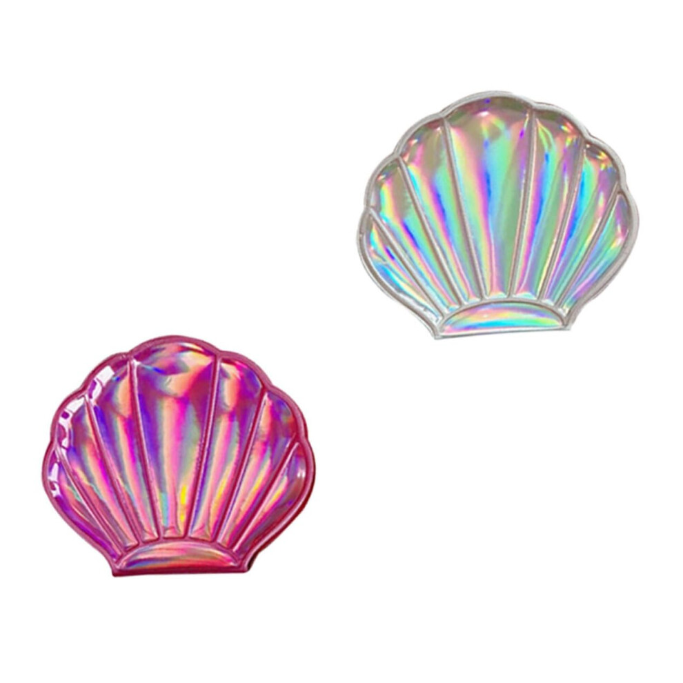 Compact Mirror Portable Double Sided Makeup Mirror Small Shell Design Travel Friendly Cosmetic Mirror