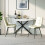 Joolihome 2 PCS Dining Chairs Set, Faux Leather Cushion Seat 3