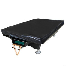 Billiard Table Cover Made of Durable Waterproof Leather for Standard Size - Black