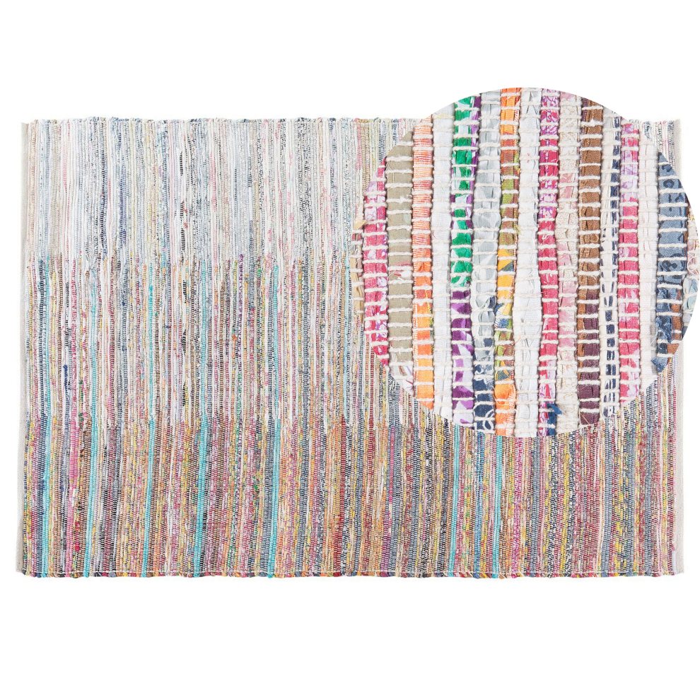 Rug MERSIN Multicolour 140 x 200 cm Cotton