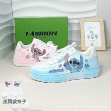 (38) 2025 summer breathable Stitch high top casual couple shoes white shoes