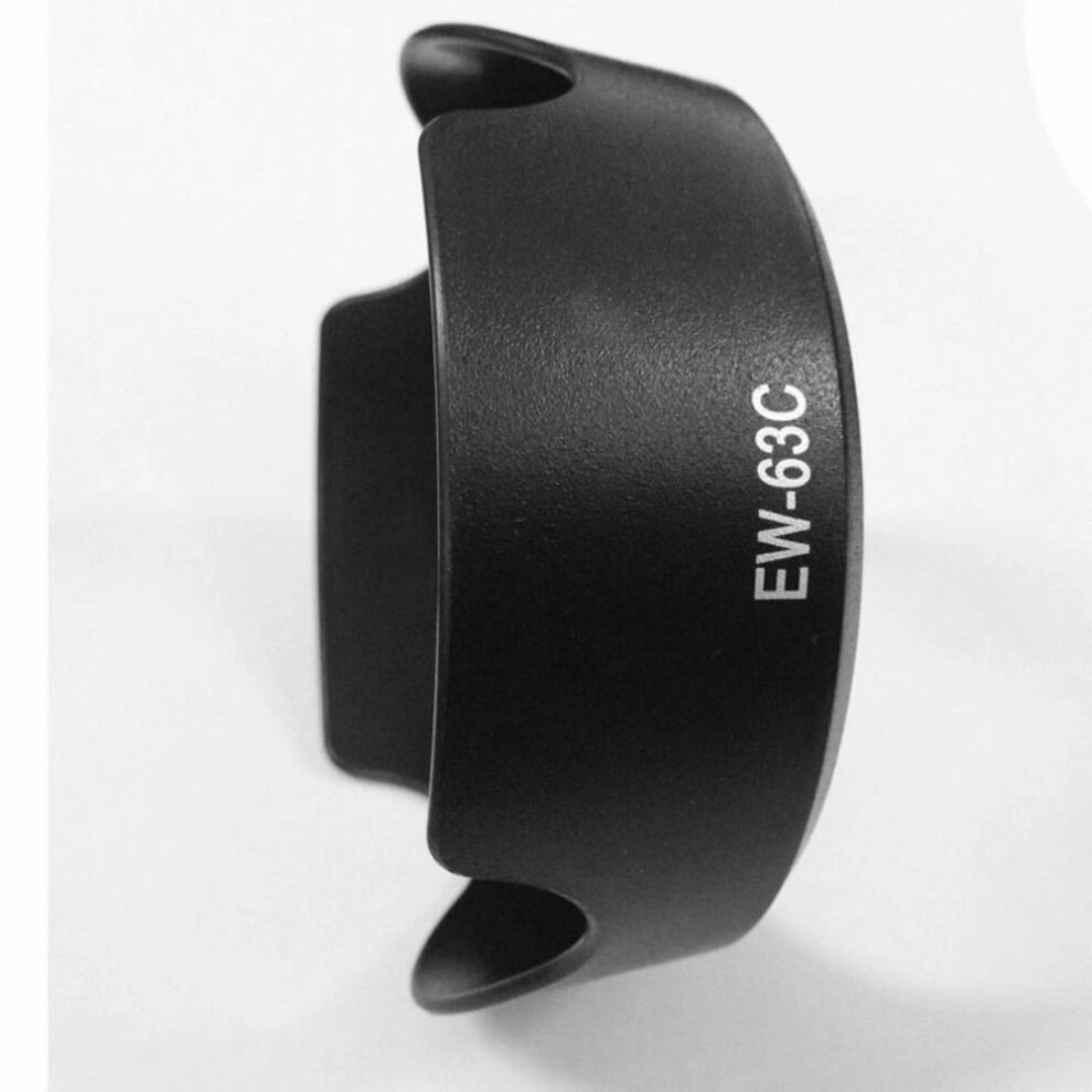 (1X) 1 To 2Pcs Ew-63C 58Mm Lens Hood For Canon Ef-S 18-55Mm F/3.5-5.6 Is Stm Black 4069369125812