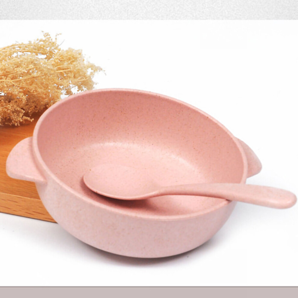 Children Wheat Straw Bowl Household Baby Toddler