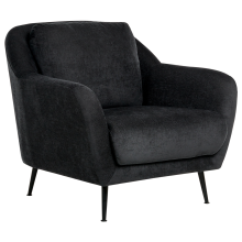 Armchair EIBY Chenille Black