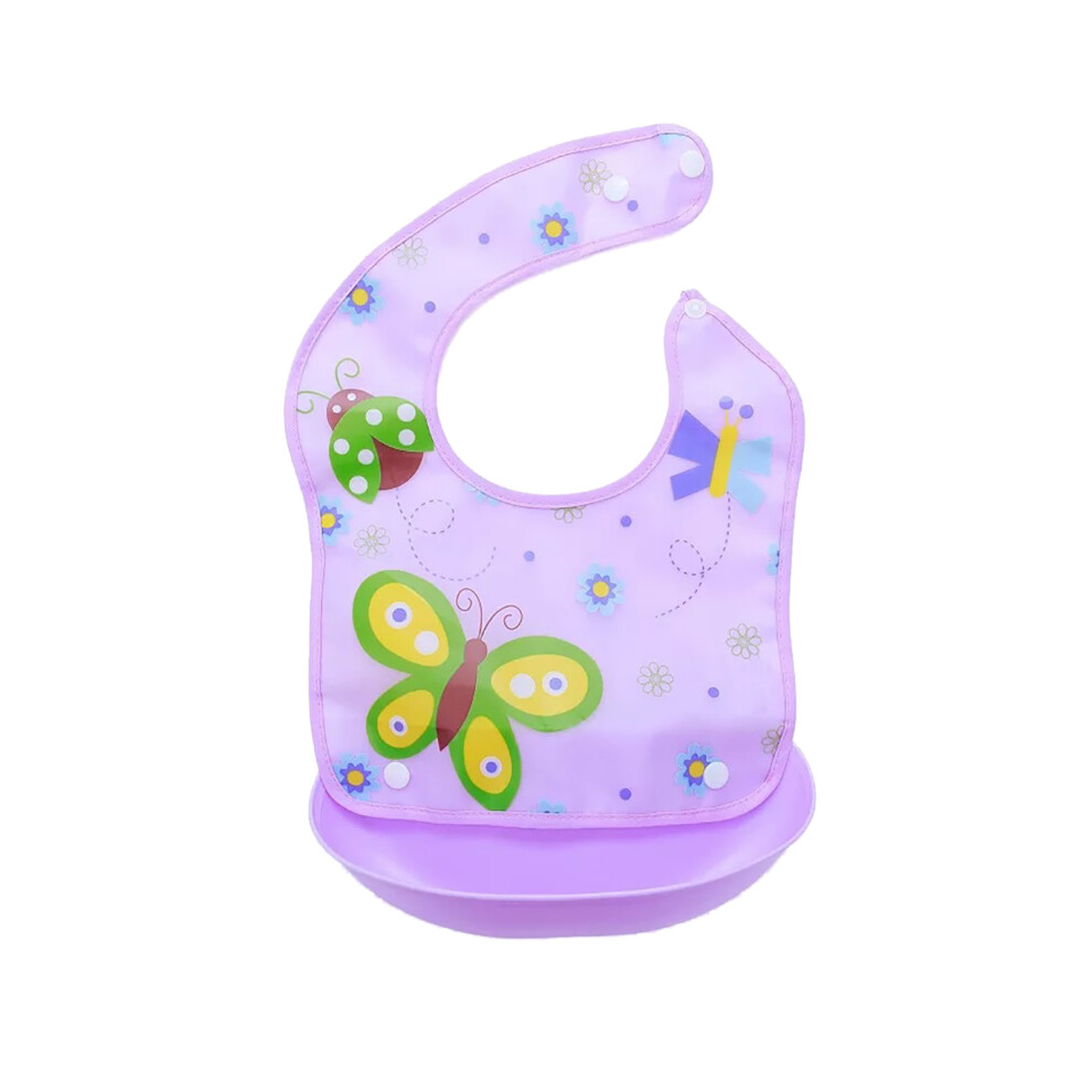 Baby Feeding Bibs Tot Roll Up Bib with Large Food