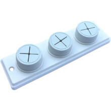 (1) Dzina Push and Grip Rubber Tea Towel Holder, Triple, Screw Fix