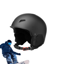Shock Absorbing Bicycle Helmet for Winter Sports - Ski Helmets for Men and Women with Goggles Clip and Adjustable Fit