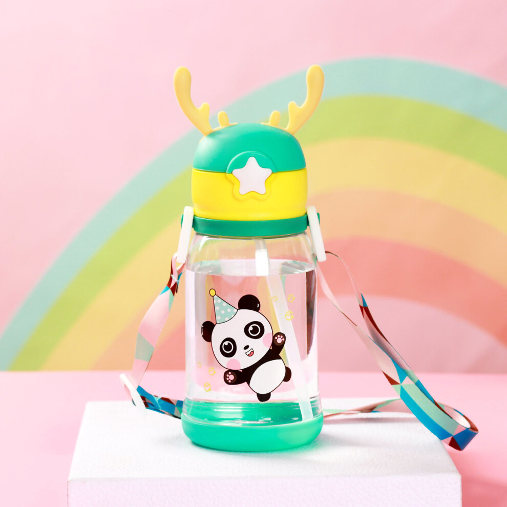 600ml Antler Shaped Water Bottle Cartoon Kids
