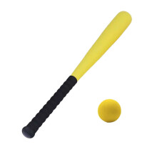 Foam Baseball Bat Set for Kids, 53.3 cm, Softball for Leisure, Yellow, Safe Material