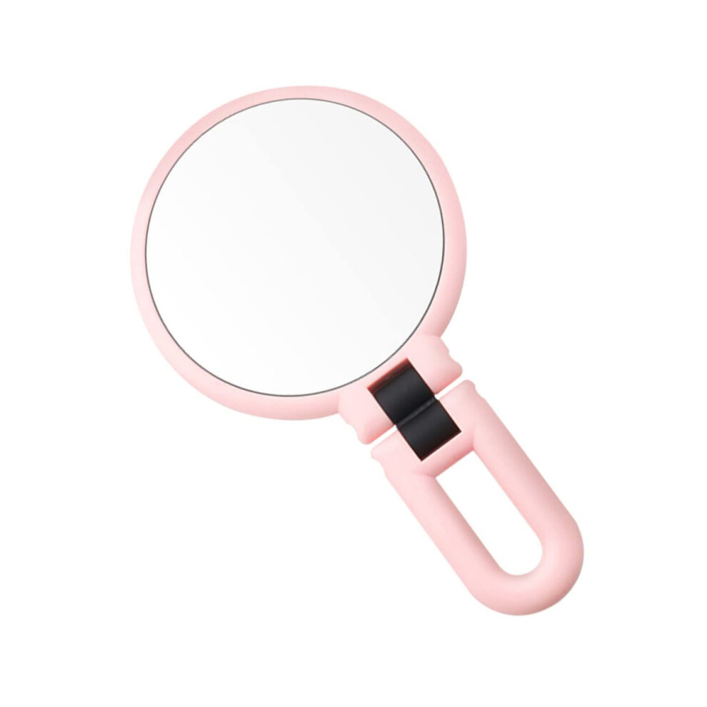 Double-Sided Magnifying Makeup Mirror with Rotating Design, Compact Size, Dual Magnification and Adjustable Angles