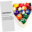 Billard Rack Triangle 2 Pieces Pool Cue Ball Holder Plastic Diamond Style Random Color 4