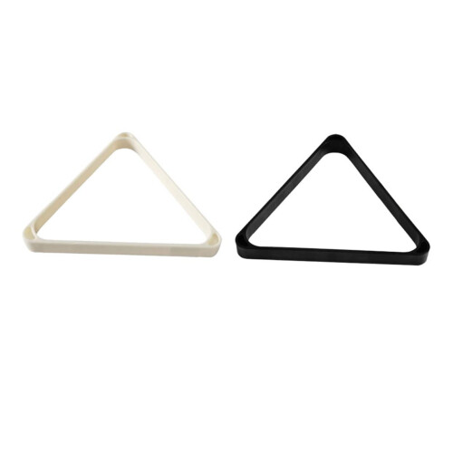 Billard Rack Triangle 2 Pieces Pool Cue Ball Holder Plastic Diamond Style Random Color