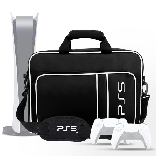 PS5 Storage Bag For PS5 Console and Controllers Accessories with Shoulder Strap