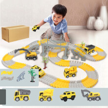 Construction Race Tracks for Kids Flexible