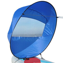 Kayak Wind Sail Kit 42 Inch Portable Downwind Sail with Storage Bag Foldable Design for Canoes and Windsurfing