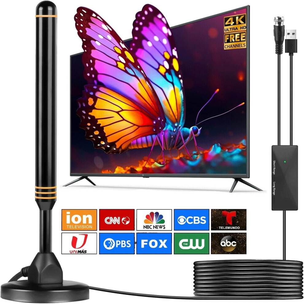 Tv Antenna Indoor Antenna For Smart Tv For Long Range Reception And All Smart Tvs Hd Digital Antenna With Amplifier Signal Booster 9357235721479