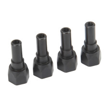 4 Stück Stahl-RC-Stoßdämpferhalterung für 1/7 6S Series Auto, Schwarz, 19x8mm